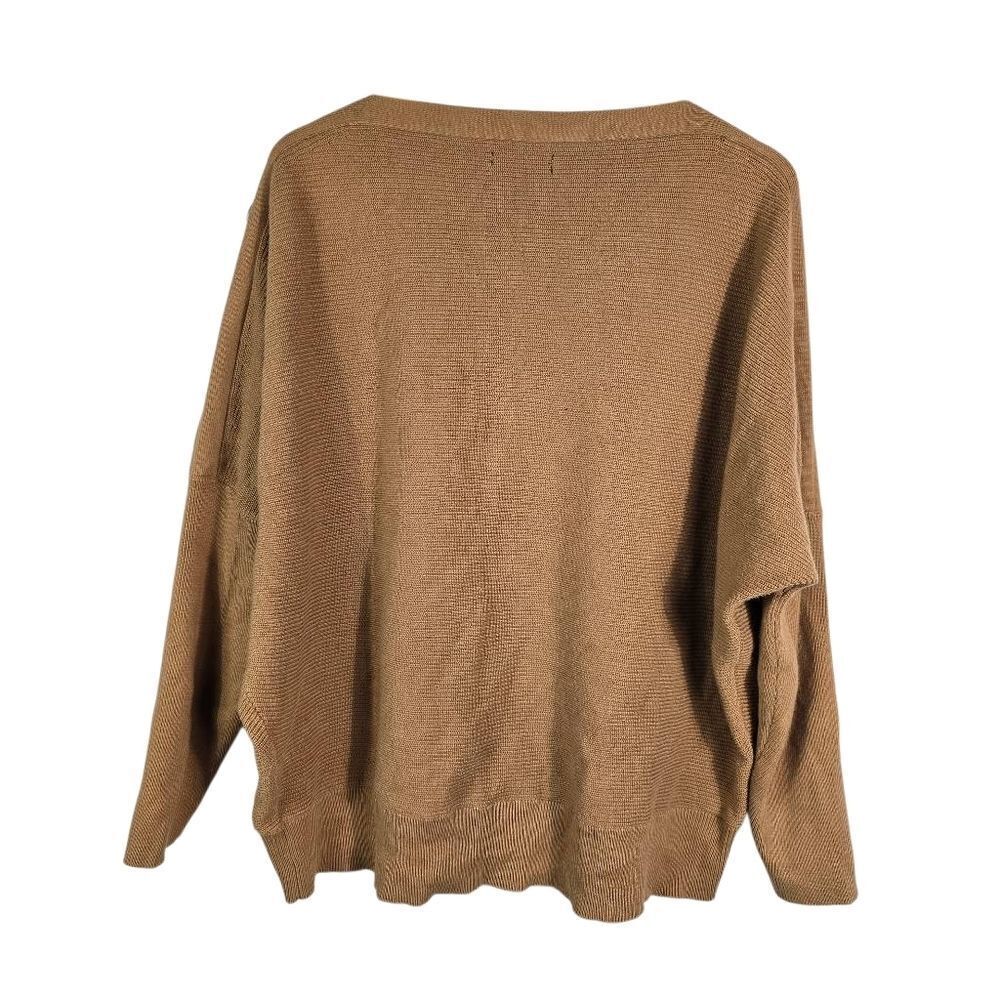 Simply Vera Vera Wang Tan Button-Accent Sweater Size Xxl - Picture 3 of 10